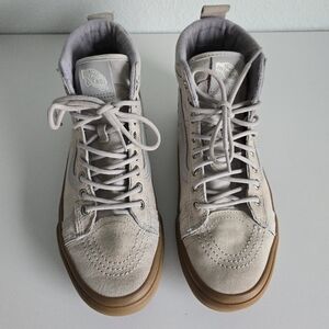Vans High-Top Sneakers - Beige and Brown